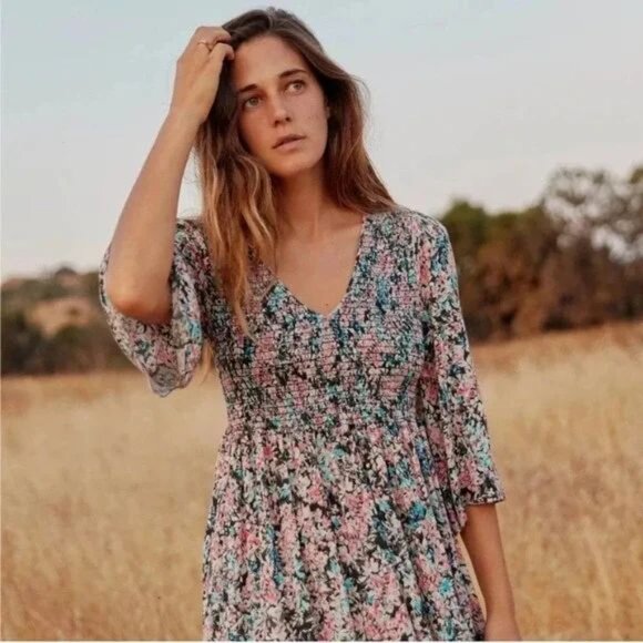 Christy Dawn The Basil Dress Aquarelle Size M/L - Picture 1 of 11